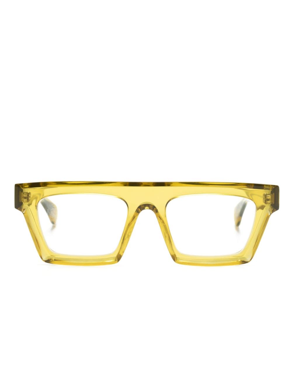 Theo Eyewear Mille Square-frame Grasses In Gold