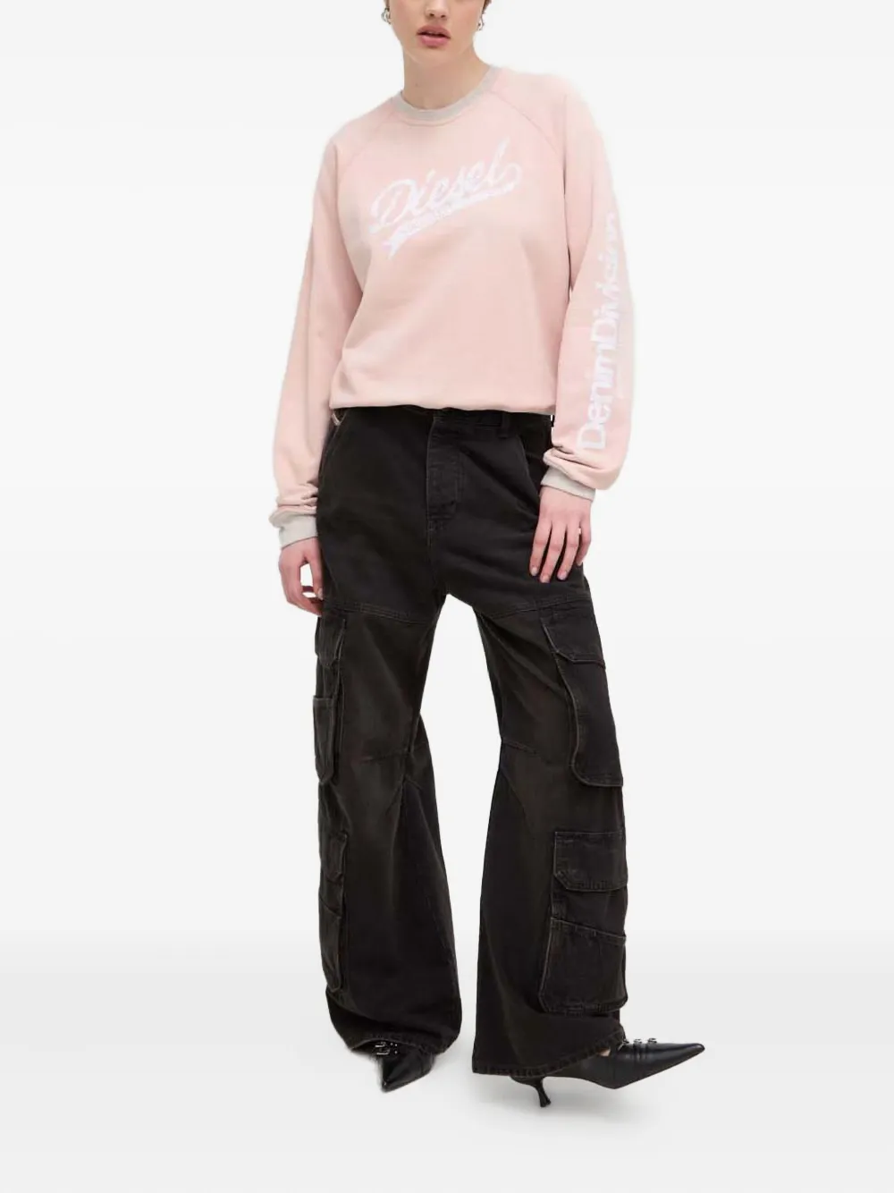 Diesel logo crew-neck sweatshirt | سويت شيرتات | Image 2