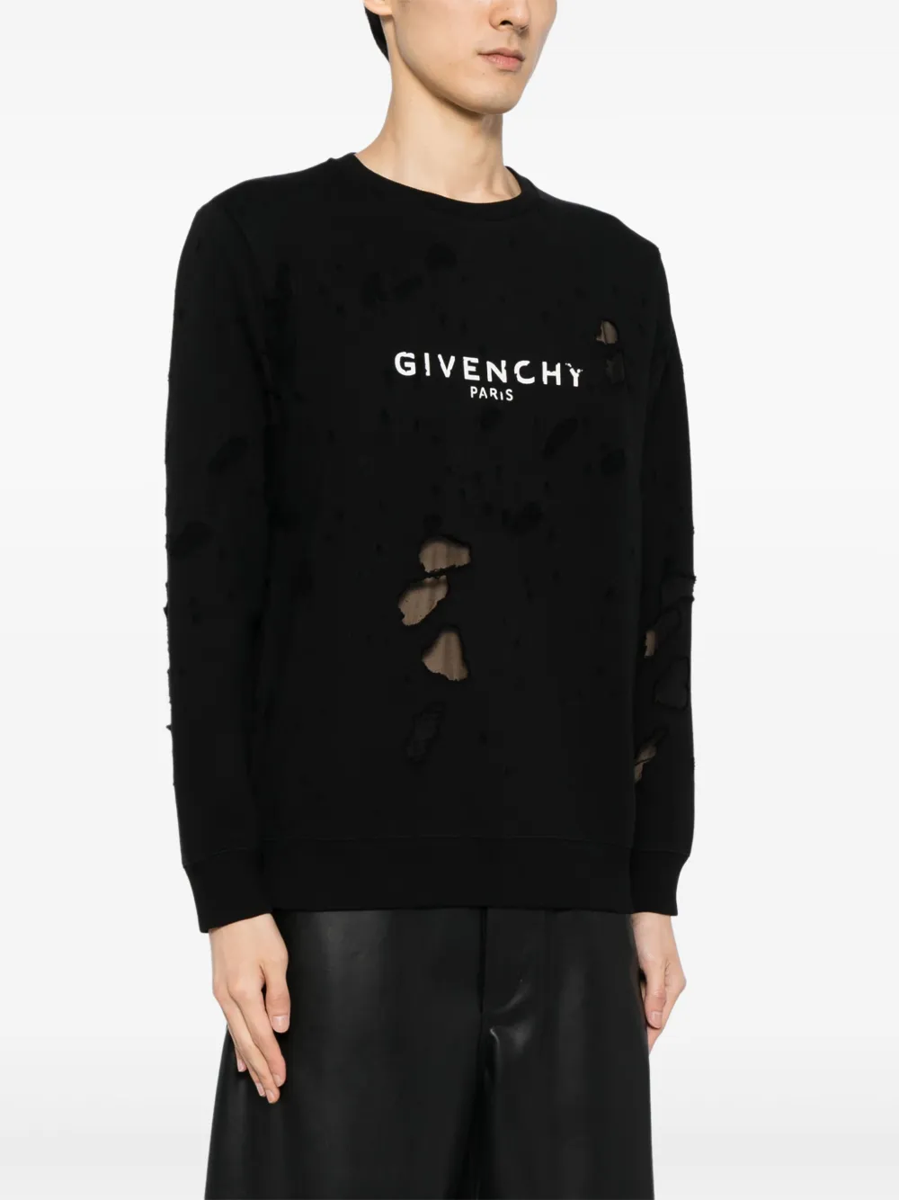 Givenchy Sweater met logoprint Zwart
