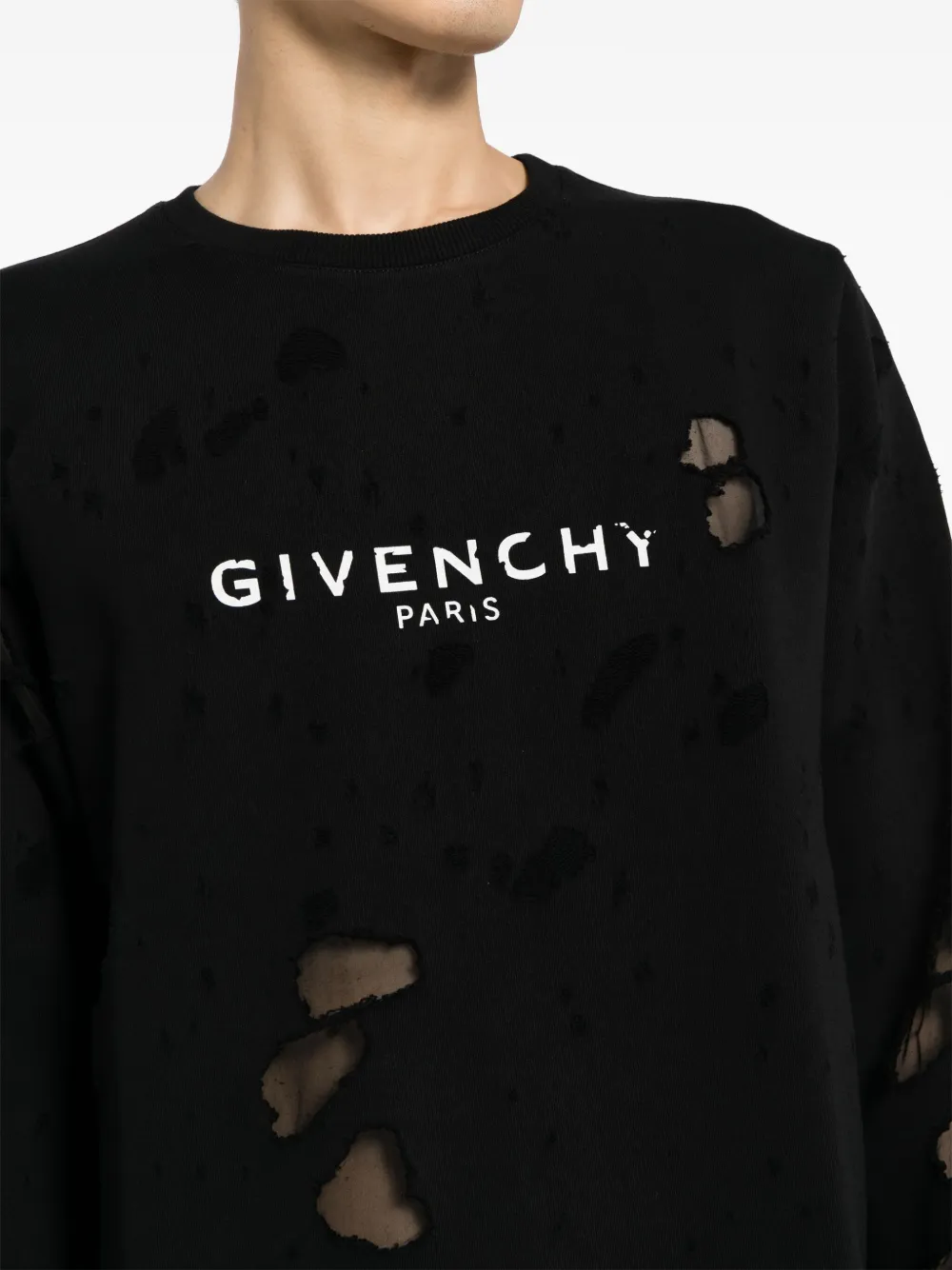 Givenchy Sweater met logoprint Zwart