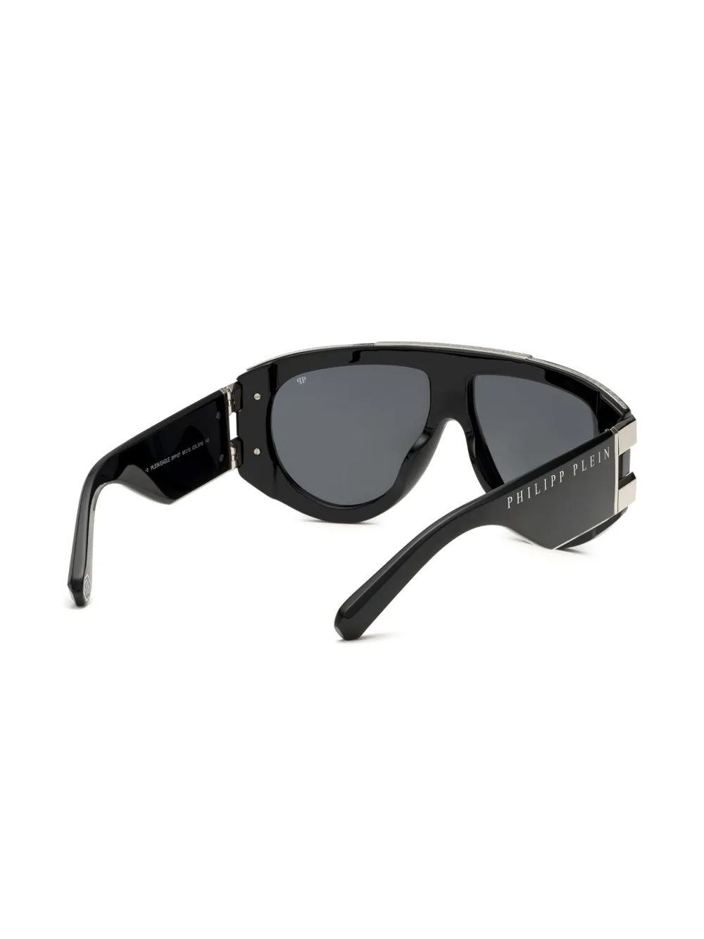 Philipp Plein Eyewear Plein Eagle zonnebril met piloten montuur Zwart