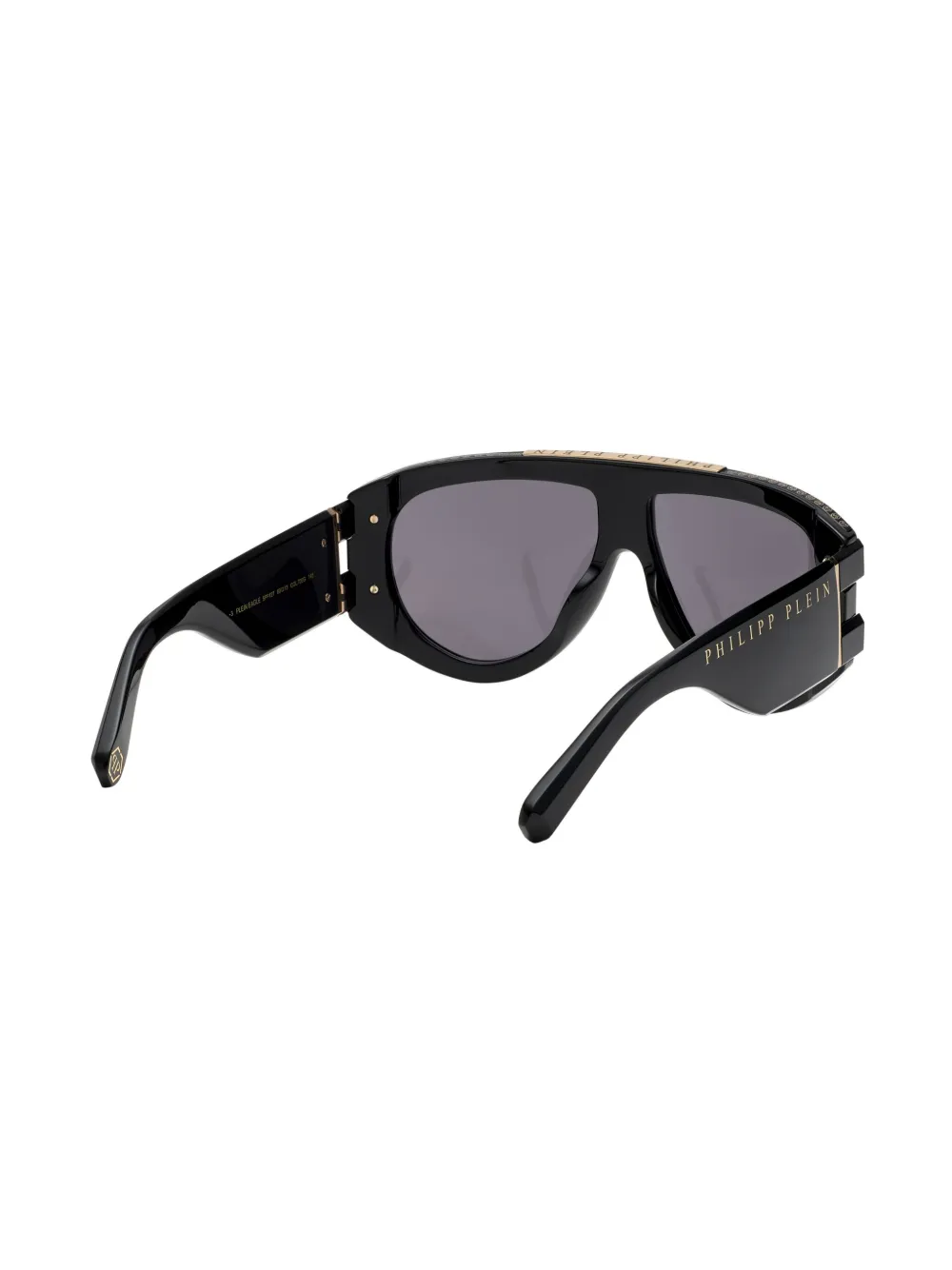 Philipp Plein Eyewear Plein Eagle zonnebril met piloten montuur Zwart