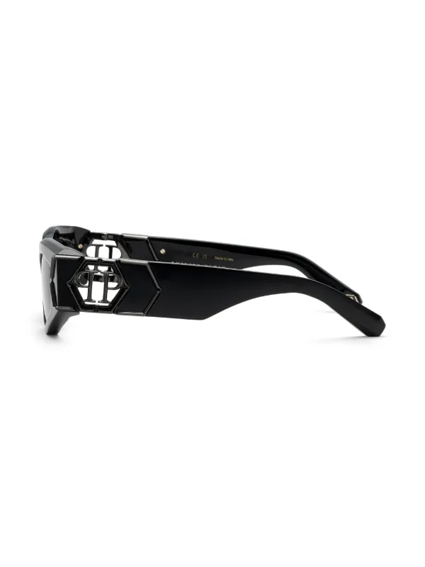 Philipp Plein Black and White Cat-Eye Sunglasses PHILIPP PLEIN 55mm Cat Eye Sunglasses | Nordstromrack main image 4