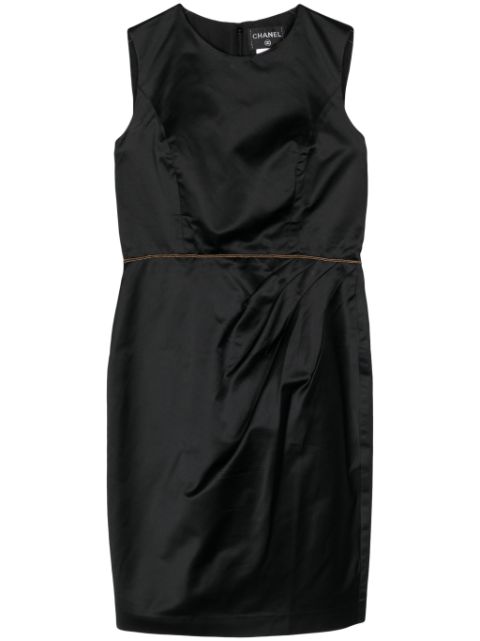 CHANEL 2000s ruched silk dress Women