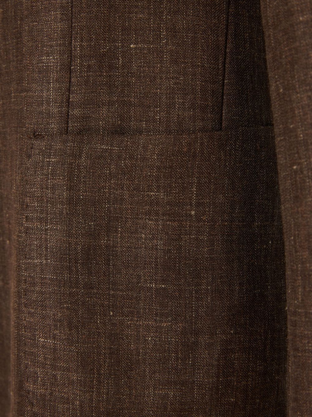 Shop Barba Classic-lapels Chambray Blazer In Brown