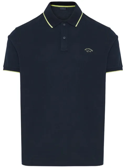 Paul & Shark logo-embroidered cotton polo shirt