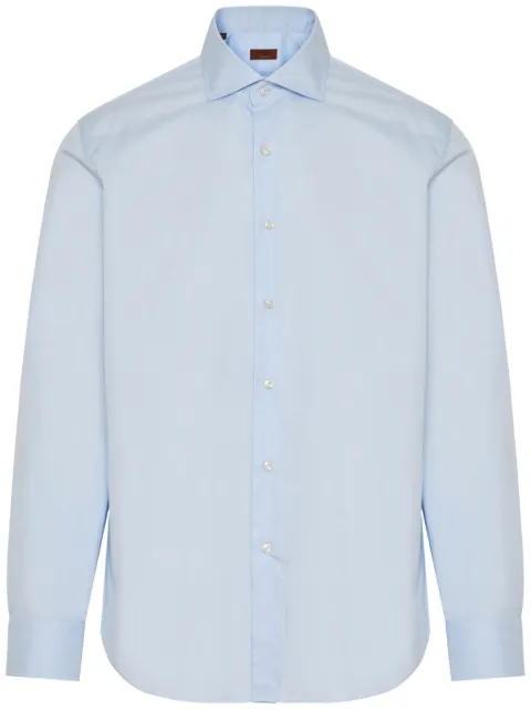 Barba cotton botton-up shirt