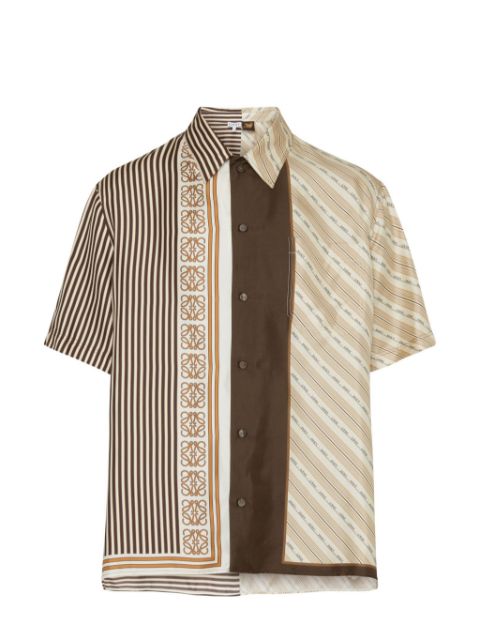 LOEWE Short sleeve shirt in silk Men