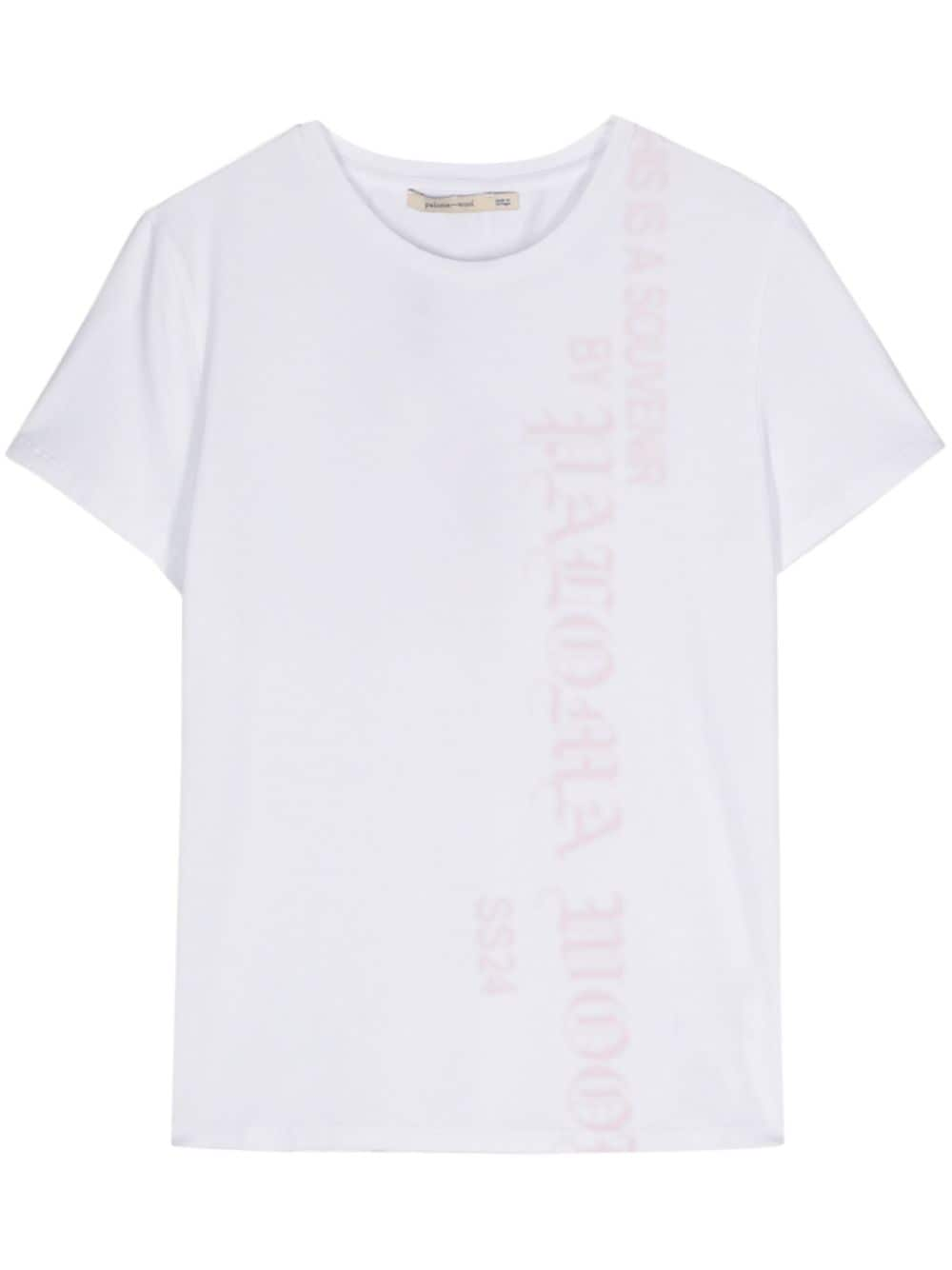 Paloma Wool Goty Faded Logo-print T-shirt In White