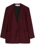 Christian Dior Pre-Owned checked single-breasted blazer - Red