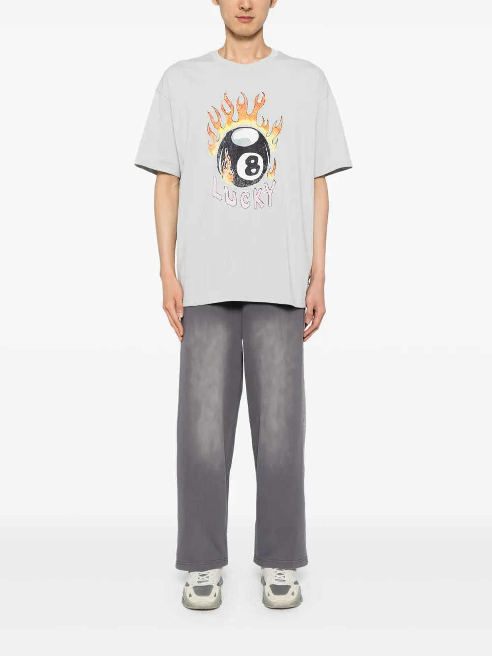 FIVE CM Katoenen T-shirt met grafische print - Blauw