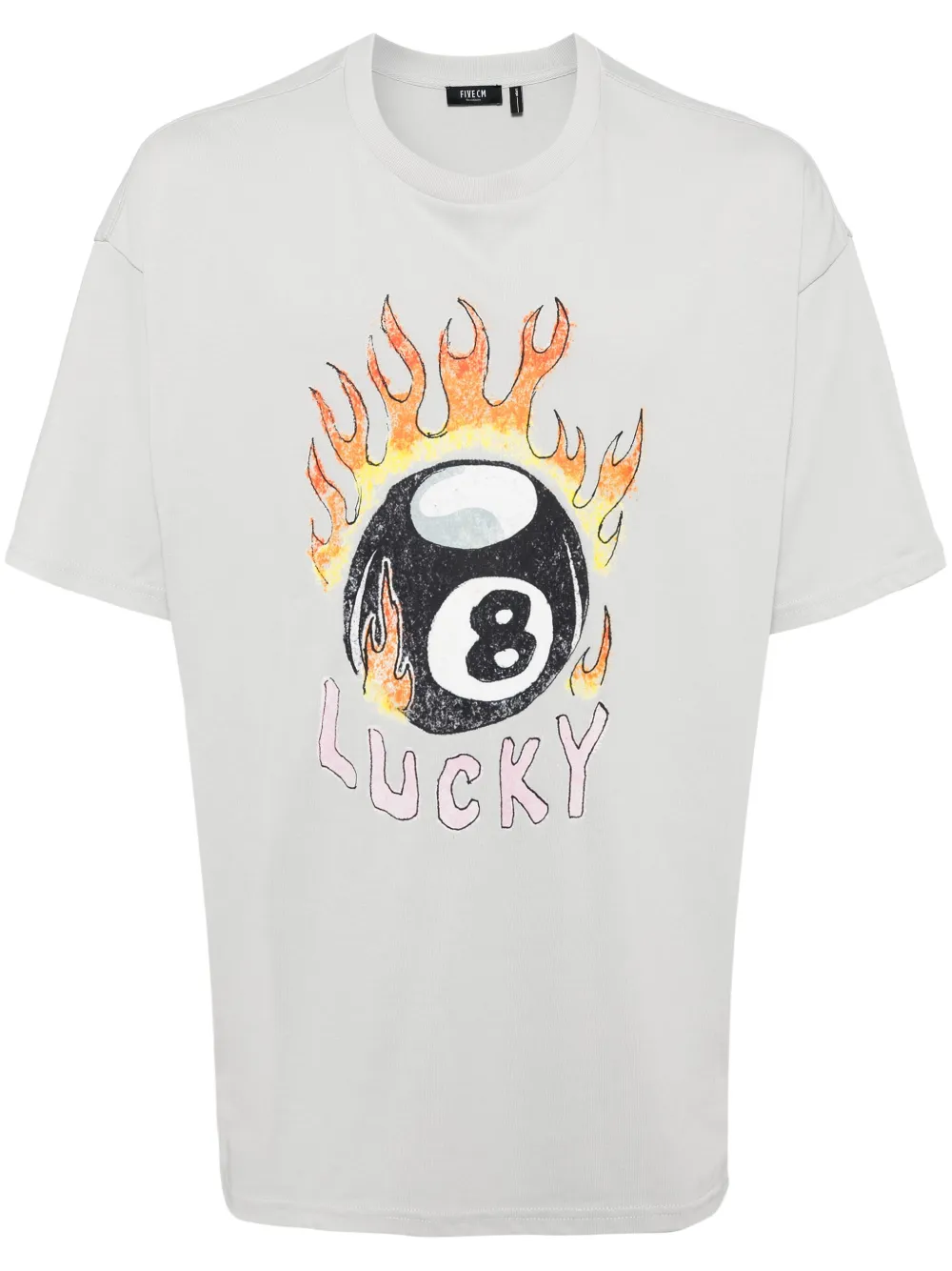 FIVE CM playera con estampado gráfico | azul | Image 1