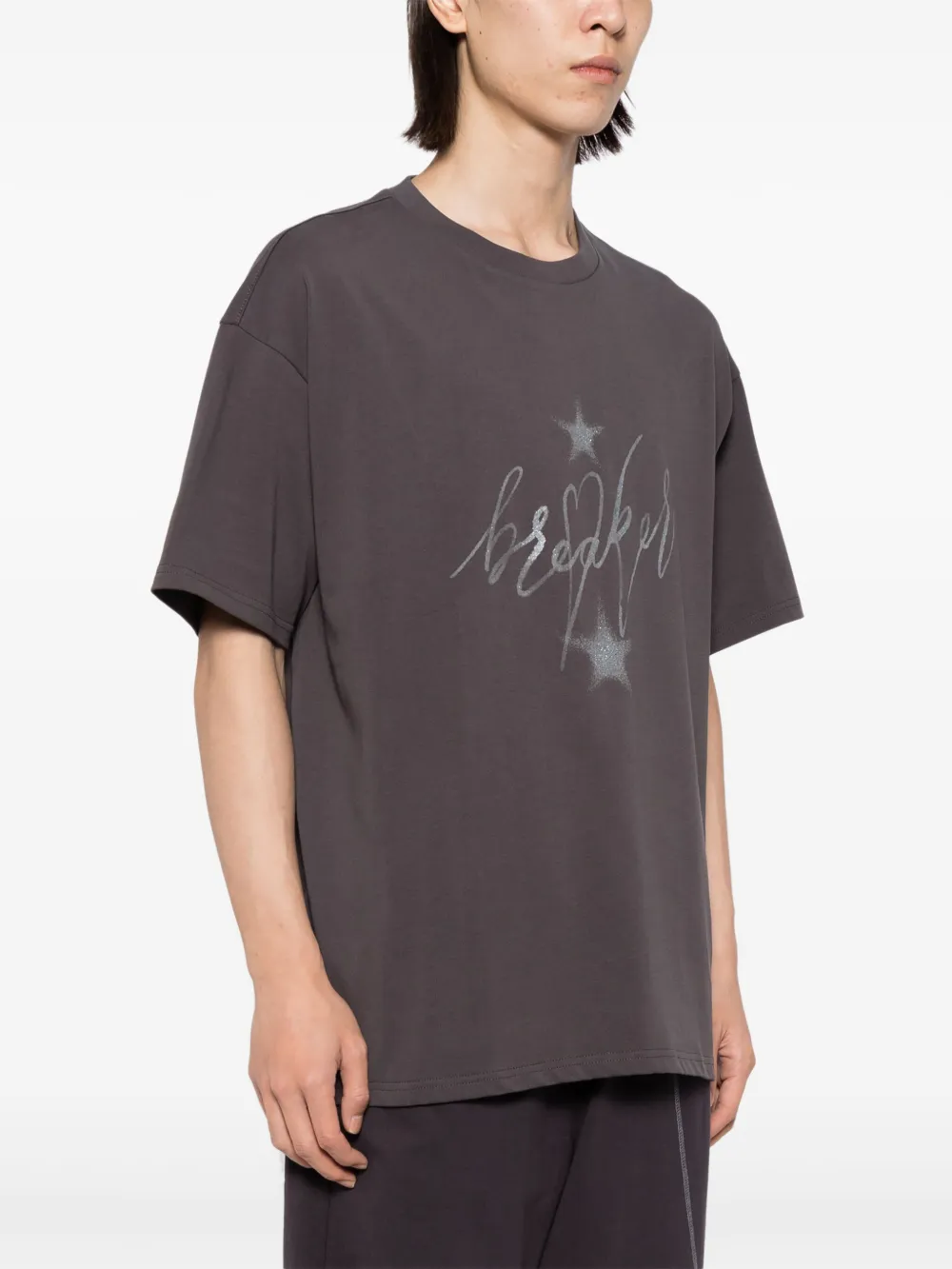 FIVE CM Katoenen T-shirt met glitter Grijs