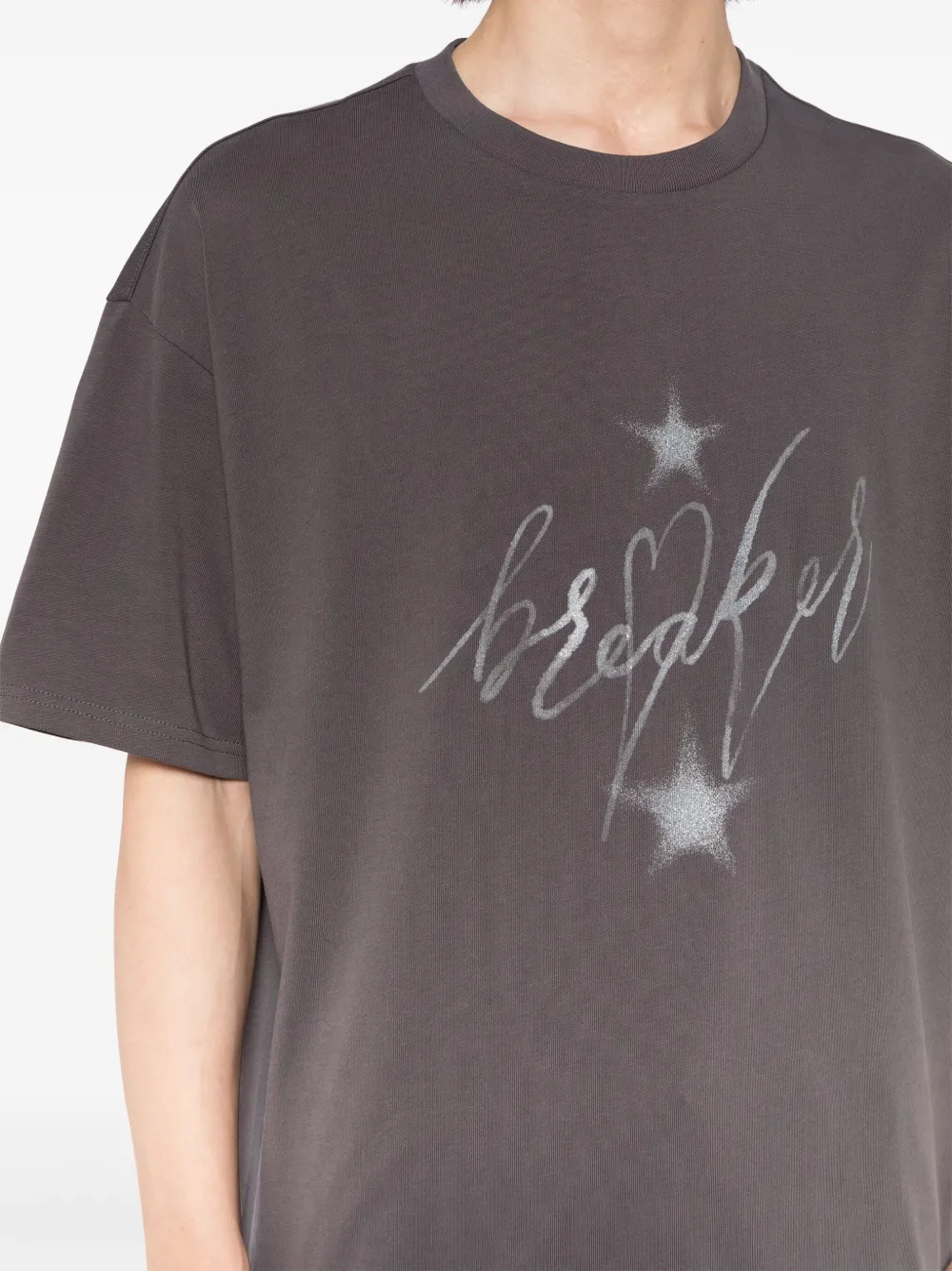 FIVE CM Katoenen T-shirt met glitter Grijs