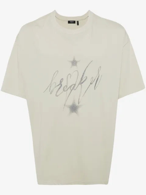 FIVE CM glitter-detailing graphic-print T-shirt