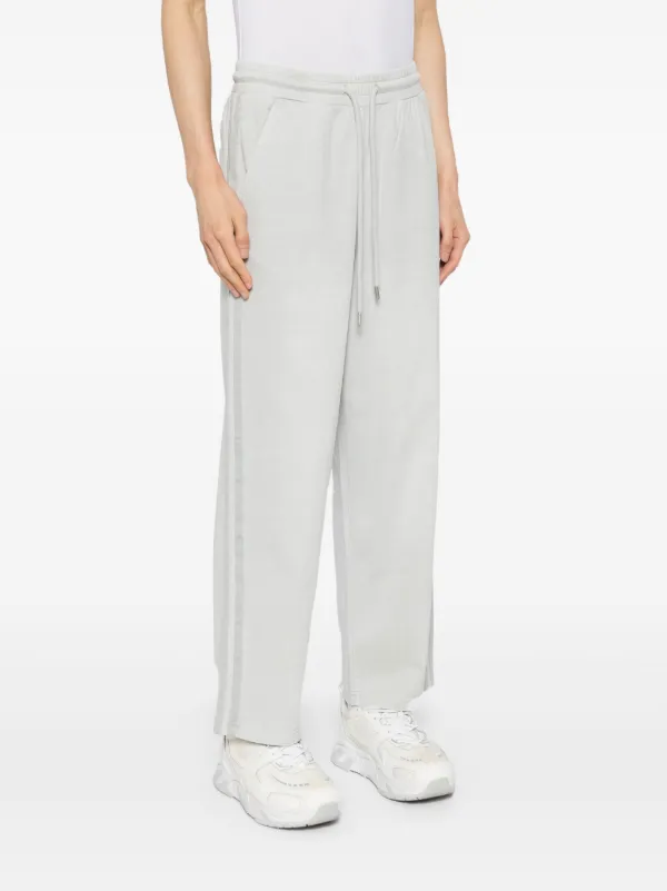 Grey cotton track pants best sale