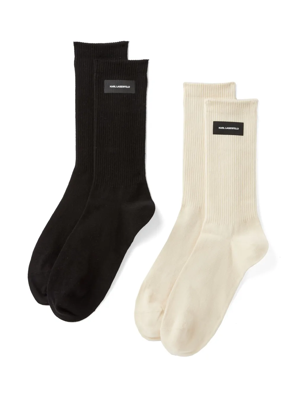 Karl Lagerfeld K/Essential logo socks (pack of two) - Zwart