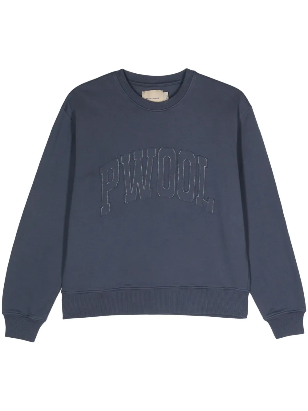 Paloma Wool Logo-appliqué Cotton Sweatshirt In Blue