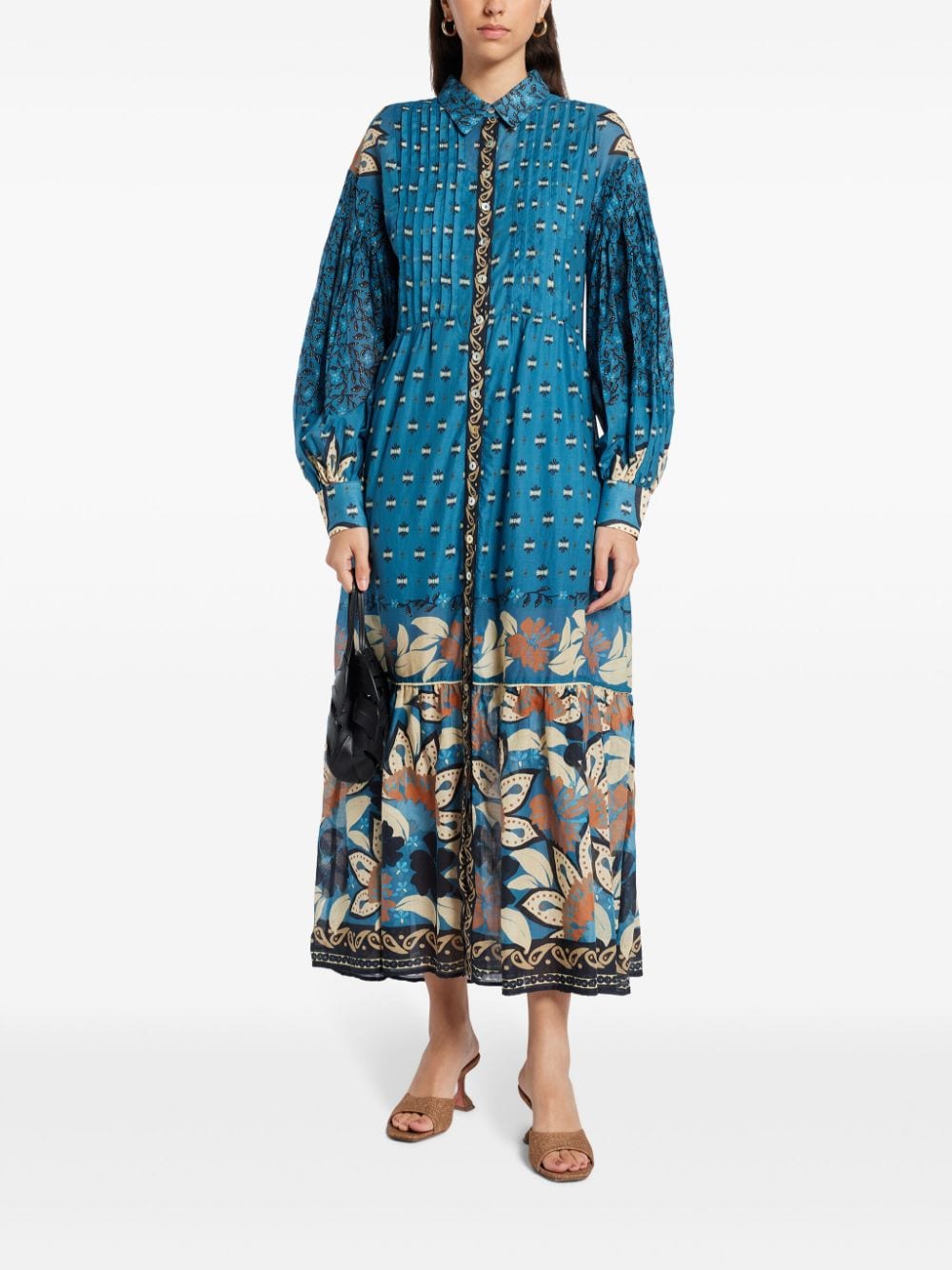 FARM Rio Maxi-jurk met print Blauw