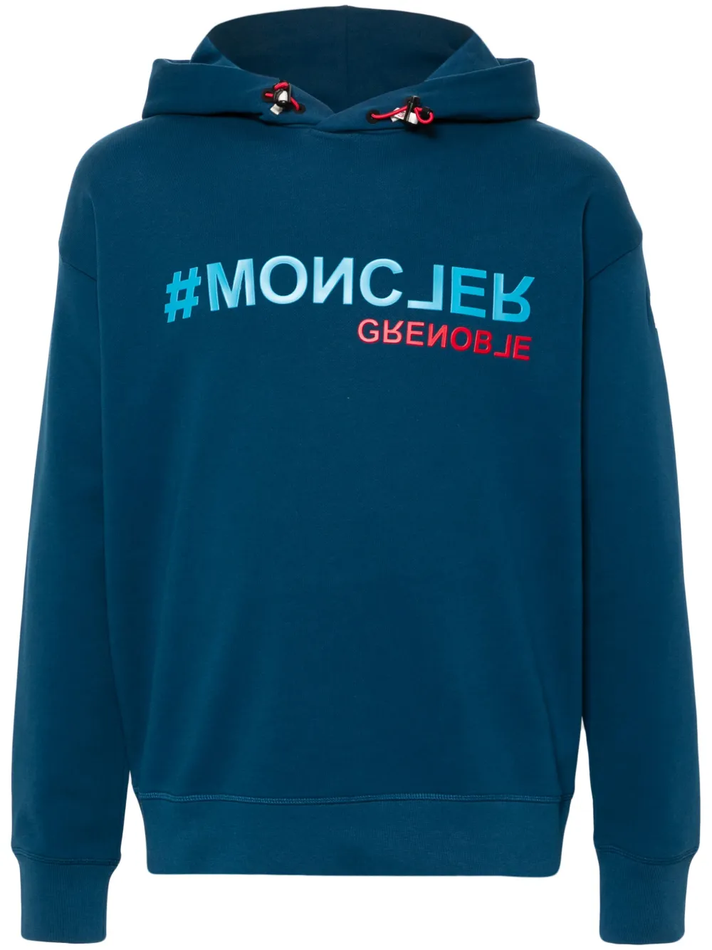 Moncler Grenoble Hoodie met logo Blauw