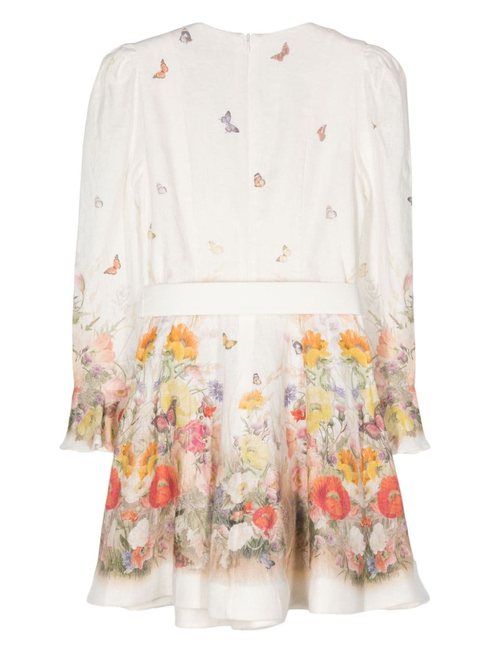 Shop Zimmermann The Tranquillity Mini Dress In White