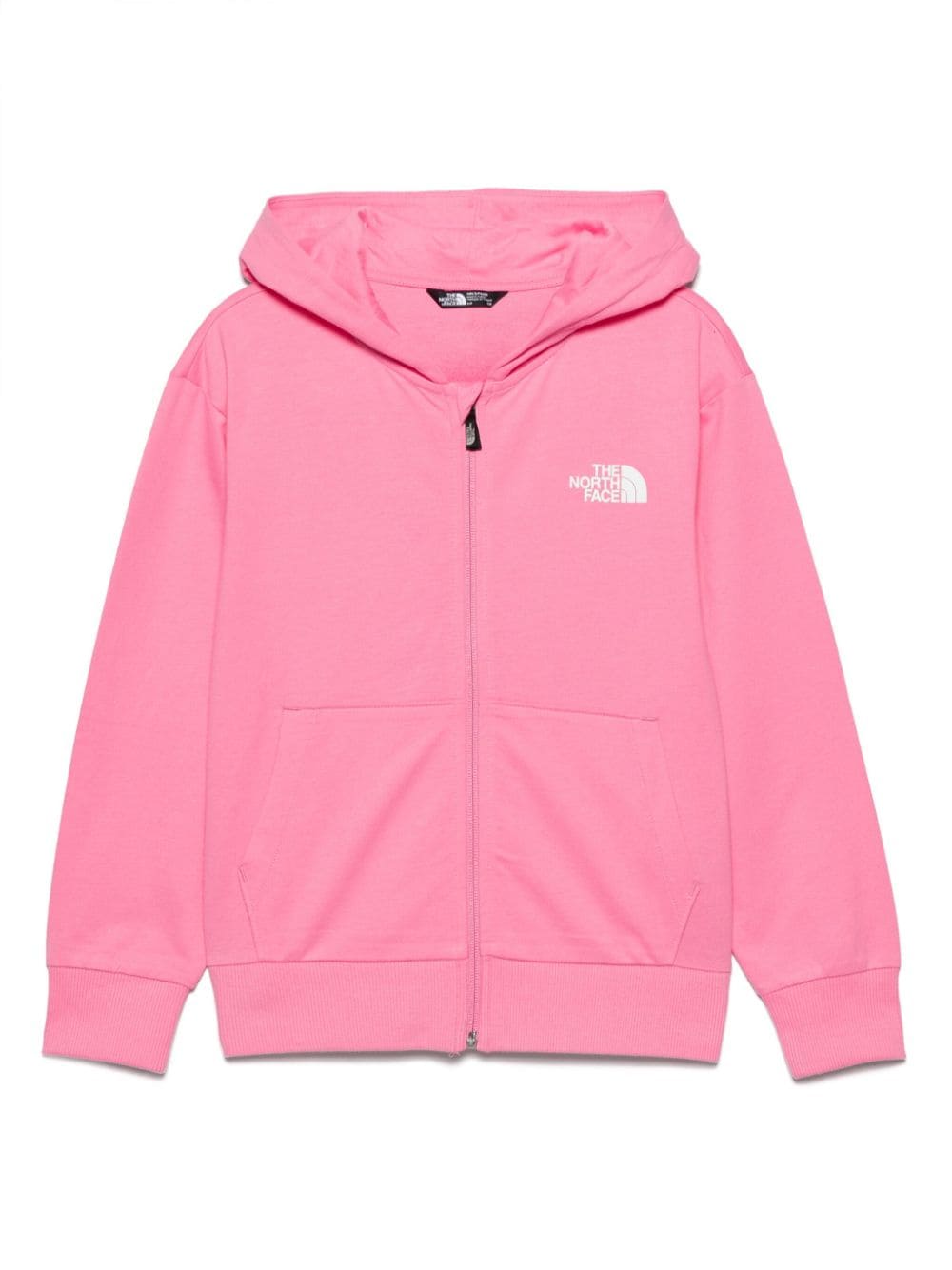 The North Face Kids' Logo-print Zip-up Hoodie In Pink