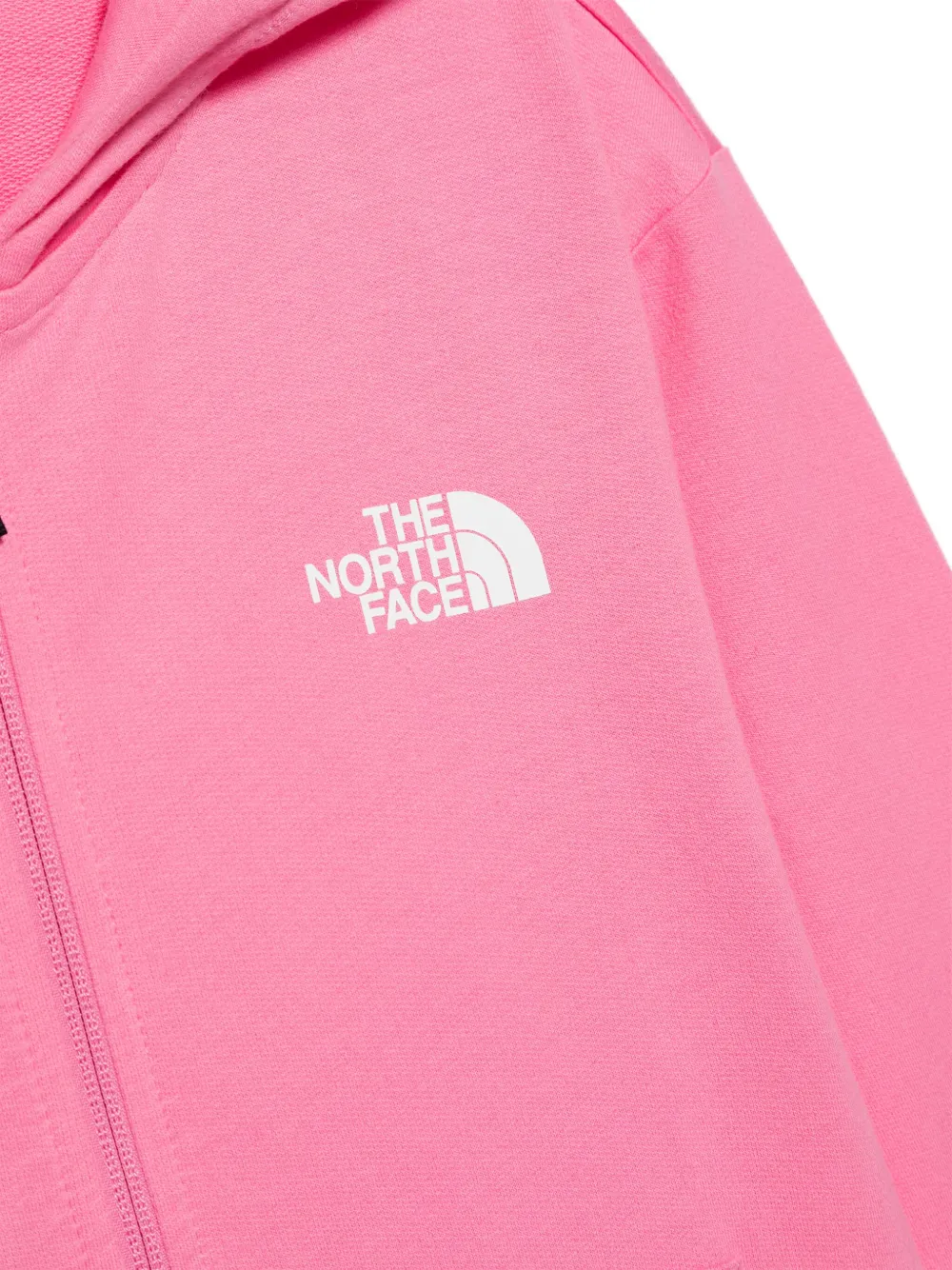 Pink the north face hoodie deals