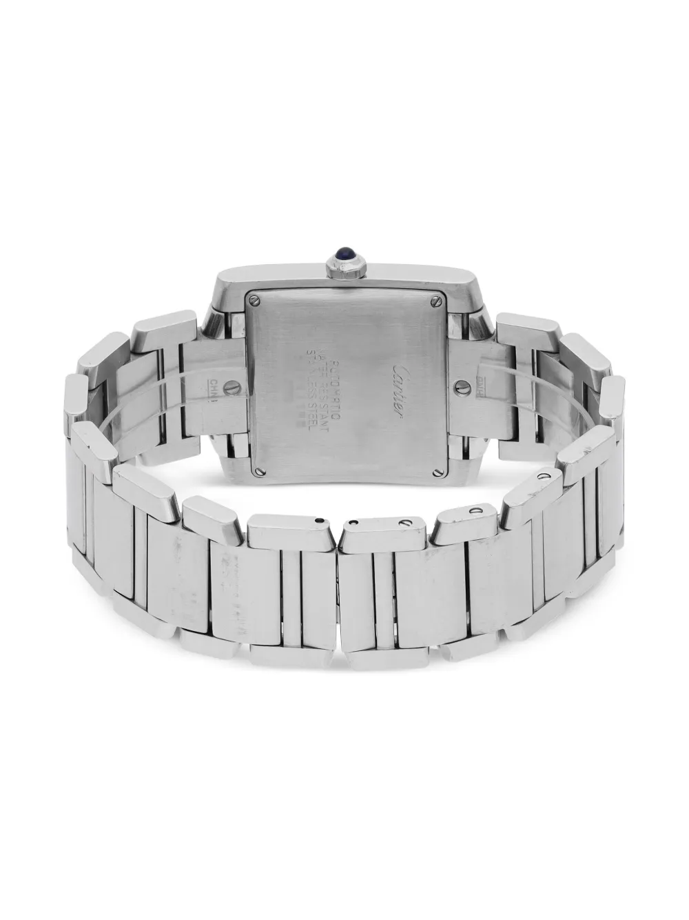 Pre-owned Cartier Tank Française 29mm In 白色