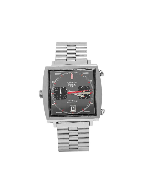 TAG Heuer Pre-owned 1975 Pre-owned Monaco 40mm in Black