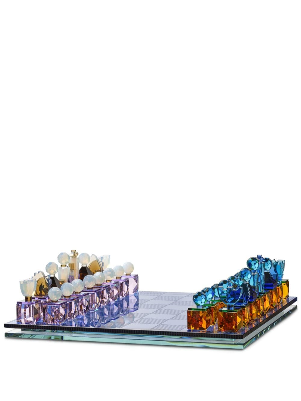 Shop Reflections Copenhagen Crystal Chess Set In Blue