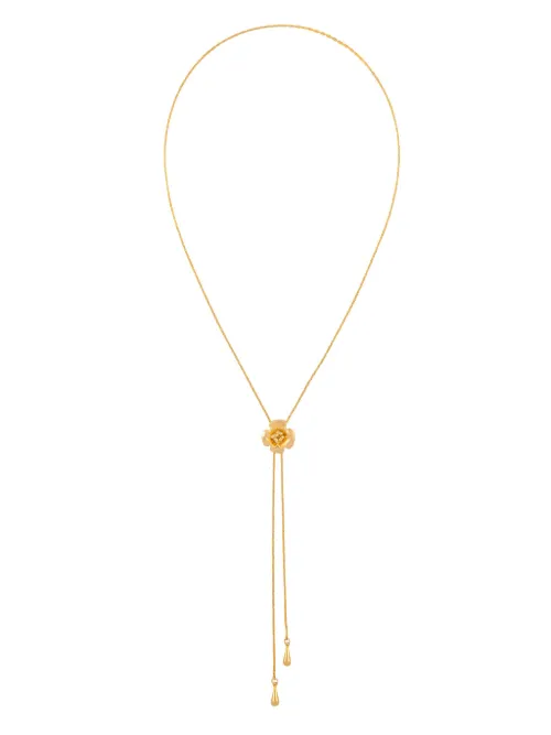 Collier Rediscovered à pendentif rose (années 1990) - Susan Caplan Vintage - Modalova
