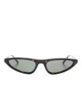 Saint Laurent Eyewear geometric-frame sunglasses - Brown