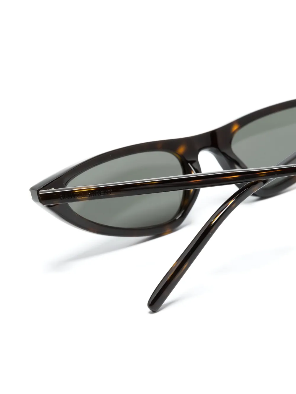 Saint Laurent Eyewear Zonnebril met geometrisch montuur Bruin