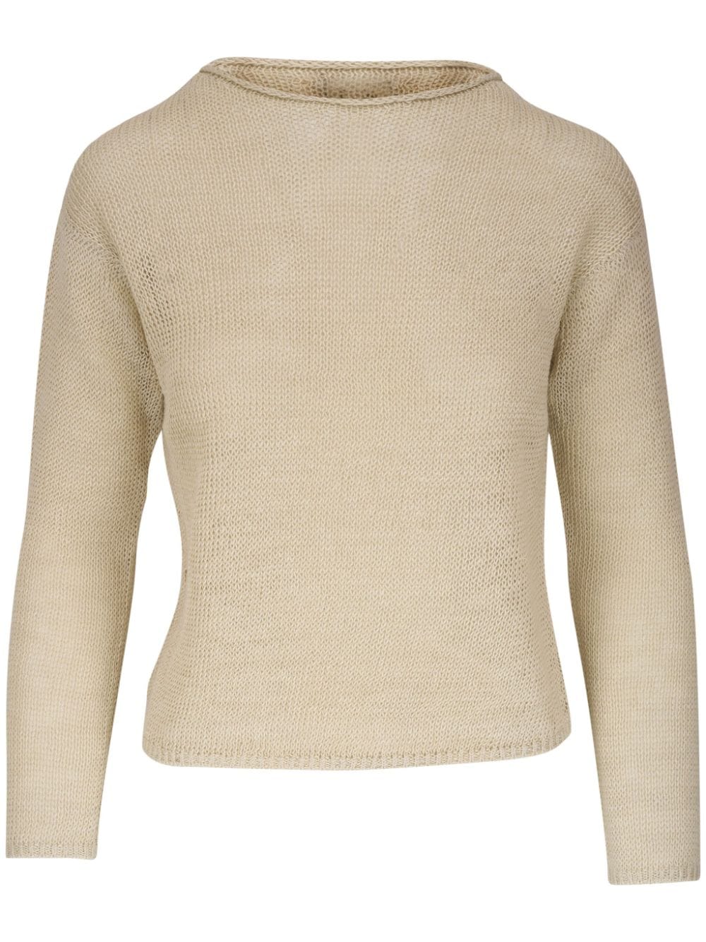 Vince Knitted Linen Jumper In Neutral