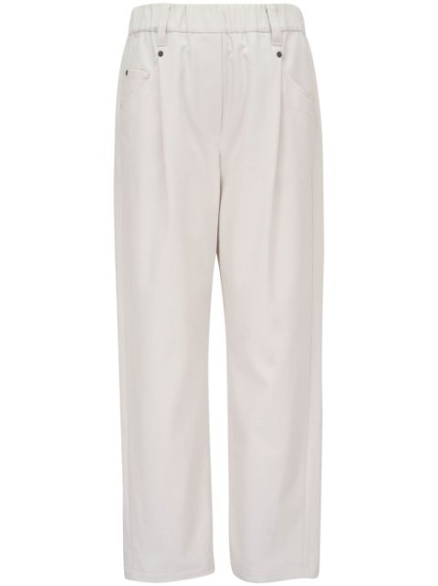 Brunello Cucinelli straight-leg cotton trousers