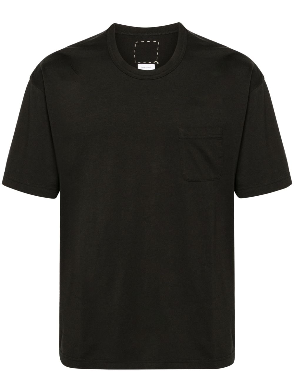 Visvim Crew-neck Cotton T-shirt In Black