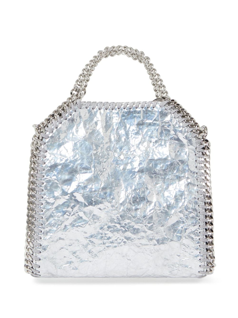 Stella McCartney mini Falabella metallic-effect tote bag - Zilver