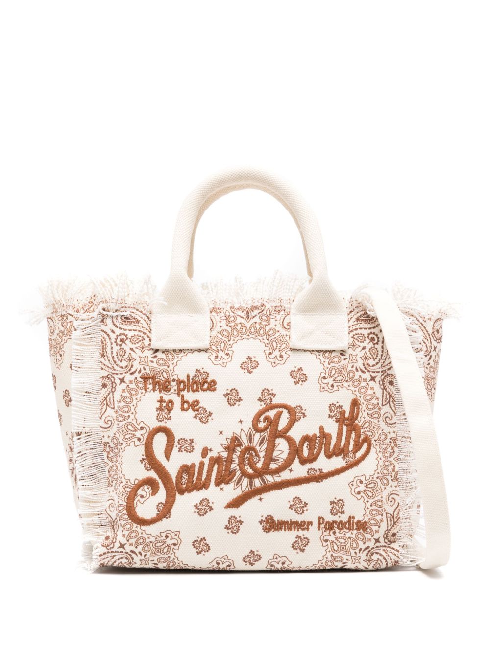 MC2 Saint Barth Colette bandana-print beach bag - Neutrals