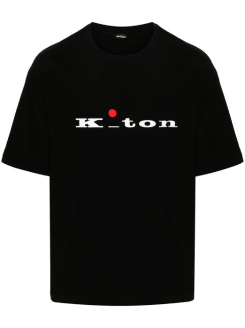 Kiton logo-print cotton T-shirt