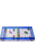 Reflections Copenhagen crystal backgammon set - Blue