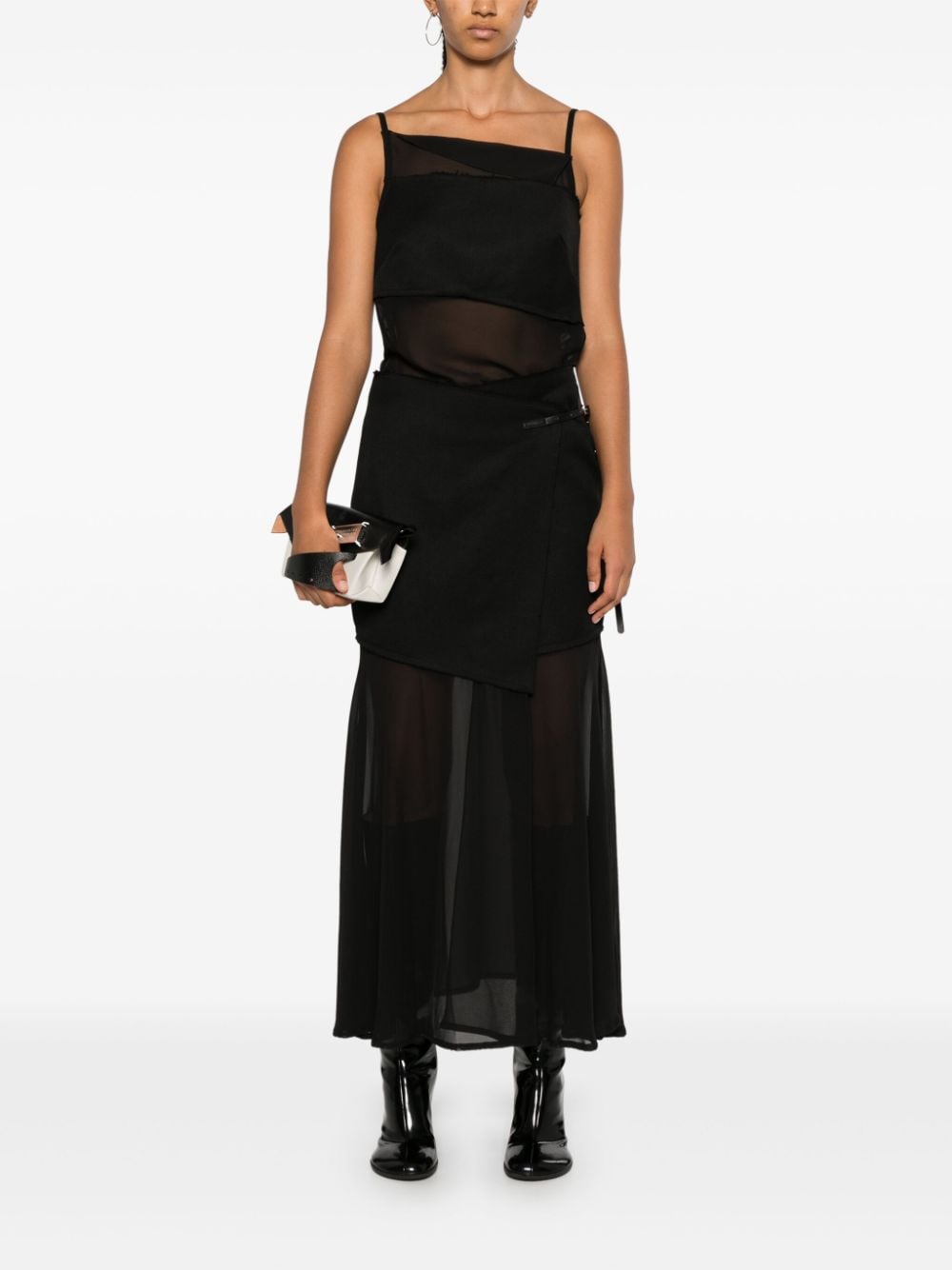 Proenza Schouler Dani maxi-jurk - Zwart