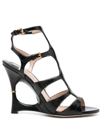 TOM FORD 105mm Paradis Cage Sandals | Black | FARFETCH