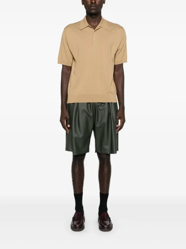 Auralee short-sleeve Cotton Polo Shirt | Neutrals | FARFETCH