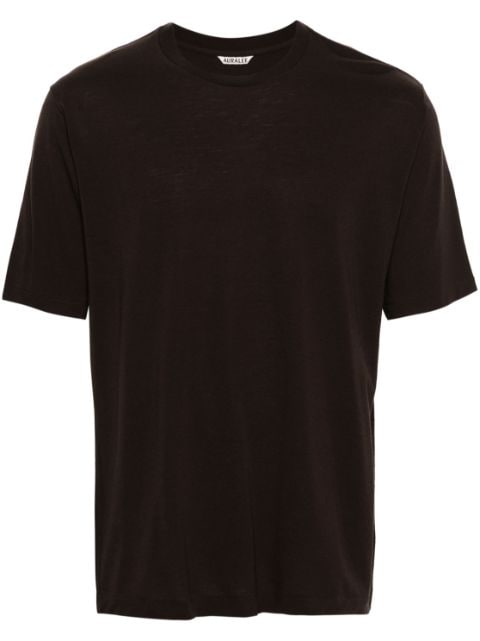 Auralee crew-neck wool T-shirt