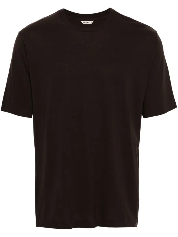 Auralee クルーネック Tシャツ | ブラウン | FARFETCH JP