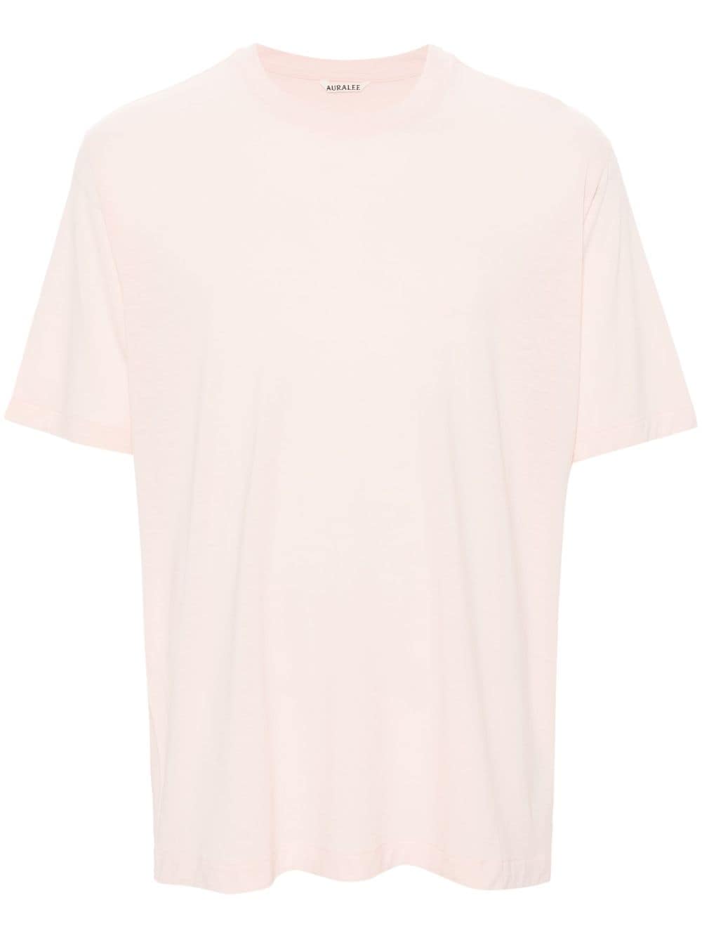 Auralee T-shirt met ronde hals Roze