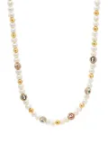 Nialaya Jewelry bead-embellished pearl necklace - White