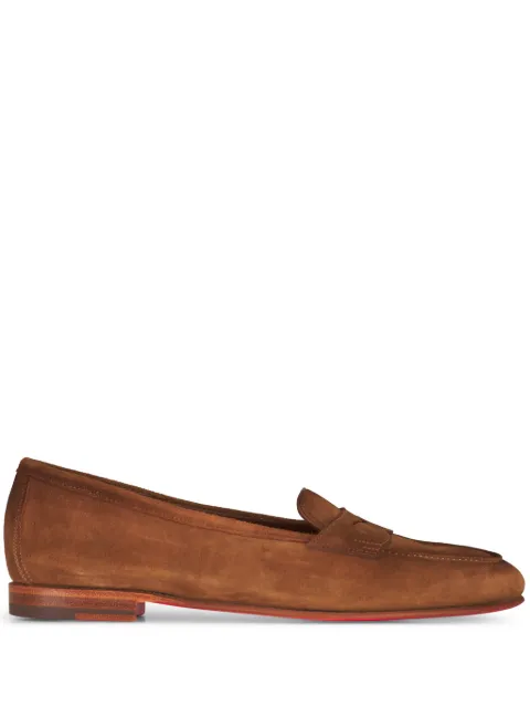 Santoni Carla suede loafers