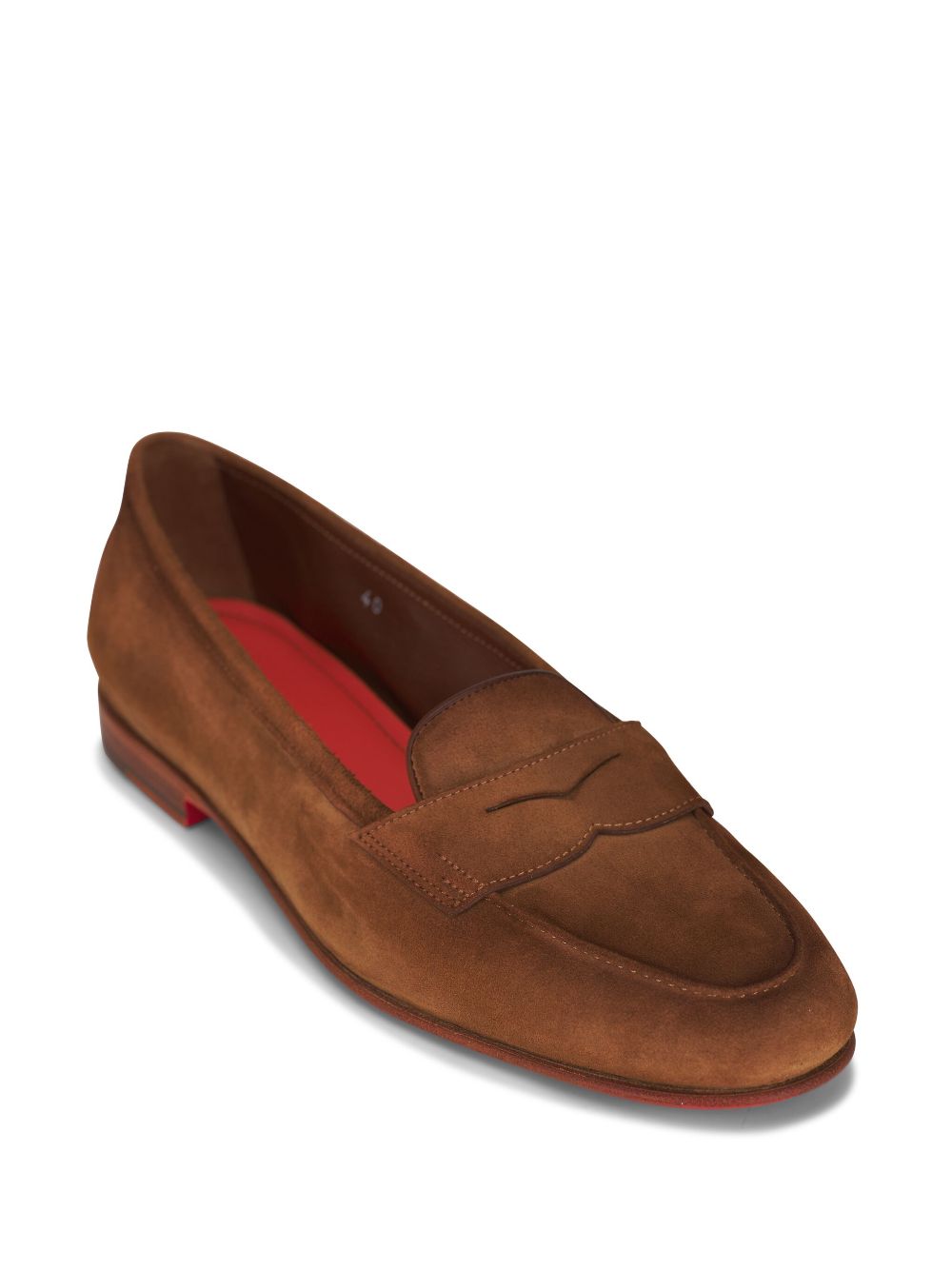 Santoni Carla suede loafers - Brown