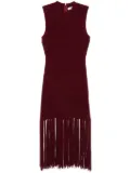 SANDRO fringed dress - Red